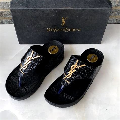 fake ysl flip flops|saint laurent flip flops.